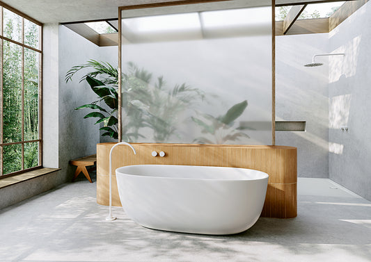 Grosser Luxus für kleine Bäder – die freistehende Badewanne