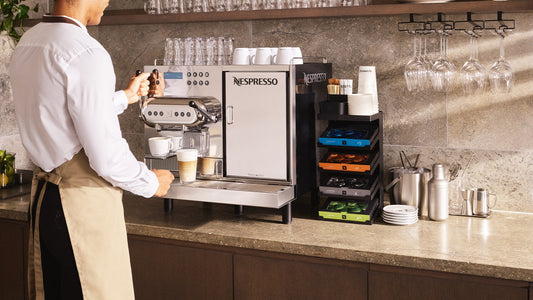 Nespresso Professional: Womöglich der beste  Cappuccino, der je zum Frühstück serviert wurde.